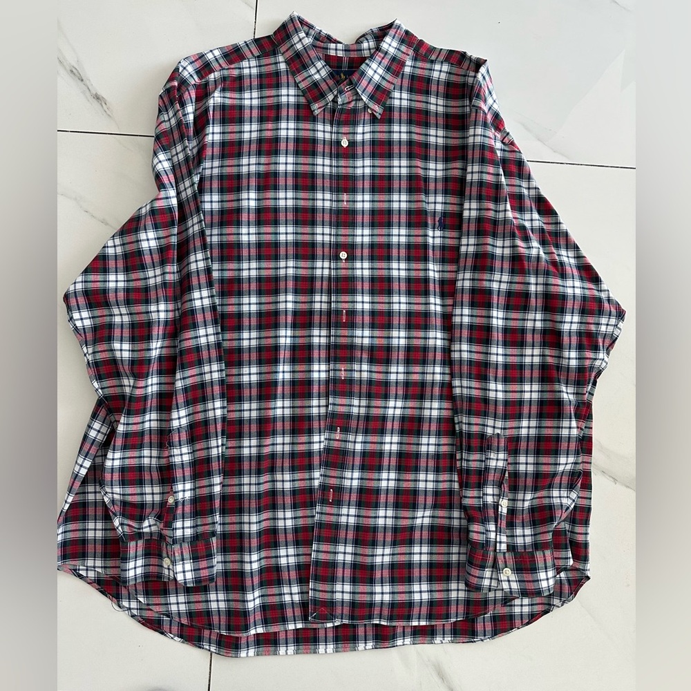 Men's Red Plaid Shirt
